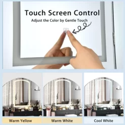 Costway Vanity Table Stool Set Large Tri-folding Lighted Mirror 6 Drawer Dresser WhiteBlack -Furniture Specialty Store GUEST 3dd5409f ca65 4c65 91f2 d3e0c9aacc64