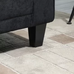 HOMCOM Modern 3-Seater Sofa 78" Thick Padded Comfy Couch With 2 Pillows, Corduroy Fabric Upholstery, Pine Wood Legs And Rounded Arms For Living Room -Furniture Specialty Store GUEST 3ea603e2 b0cc 4adc 9914 7a760cd98ee6