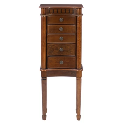 Kasey Jewelry Armoire Walnut - Powell Company 5 Kasey Jewelry Armoire Walnut - Powell Company - Image 3