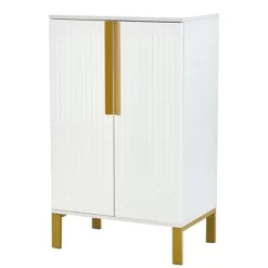 23.7" Freestanding Tipping Shoe Cabinet With Adjustable Shelves - ModernLuxe -Furniture Specialty Store GUEST 409c8375 0a3e 4b15 8324 0b4f52fa78b9