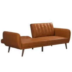 Brittany Futon Convertible Sofa Faux Leather - Novogratz -Furniture Specialty Store GUEST 40a10571 5602 45e5 b4ce 51fdab4a283b