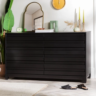 Ilya Solid Wood Modern Panel Front 6 Drawer Dresser - Saracina Home 8 Ilya Solid Wood Modern Panel Front 6 Drawer Dresser - Saracina Home - Image 6