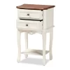 2 Drawer Darla Wood Nightstand White/Cherry Brown - Baxton Studio 2 2 Drawer Darla Wood Nightstand White/Cherry Brown - Baxton Studio -Furniture Specialty Store GUEST 436376fb 58f7 4283 b1d4 e430d9d40d0c