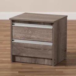 Gallia Modern And Contemporary Oak Finished 2 Drawer Nightstand Brown - Baxton Studio 16 Gallia Modern And Contemporary Oak Finished 2 Drawer Nightstand Brown - Baxton Studio -Furniture Specialty Store GUEST 438a6de7 4a0b 4bad 87d2 9c7f3f1e5d01
