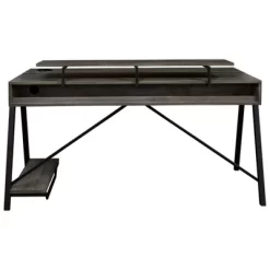 Barolli Gaming Desk Gunmetal - Signature Design By Ashley -Furniture Specialty Store GUEST 43ae623d f747 45b6 aeb5 5643a90a7918