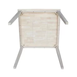 36" Square Solid Wood Table With Shaker Legs Unfinished - International Concepts -Furniture Specialty Store GUEST 443d9dbb 2e9a 426b 8e48 a7ceb9e8d32c