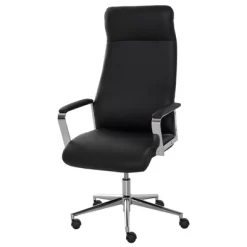 Vinsetto High Back Executive Office Chair Faux Leather Swivel Computer Desk Chair With Padded Arm, Adjustable Height, Wheels Black 11 Vinsetto High Back Executive Office Chair Faux Leather Swivel Computer Desk Chair With Padded Arm, Adjustable Height, Wheels Black -Furniture Specialty Store GUEST 46497558 0a94 444e b743 0e1ad343c959