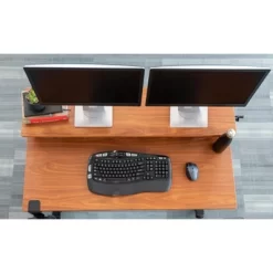 Stand Up Desk Store Crank Adjustable Two Tier Standing Desk With Heavy Duty Steel Frame -Furniture Specialty Store GUEST 464a0760 3864 4c51 b179 ca3179a9a4c0