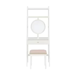 Alaina Leaning Vanity Set White - Linon -Furniture Specialty Store GUEST 466d39d3 8fb1 4f67 8dd1 d90150d3ae47