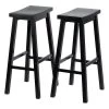 PJ Wood Classic Saddle-Seat 29" Tall Kitchen Counter Stools For Homes, Dining Spaces, And Bars With Backless Seats And 4 Square Legs, Black (8 Pack) -Furniture Specialty Store GUEST 473e4c3e 01a6 483e a83b 052f9c175ffb