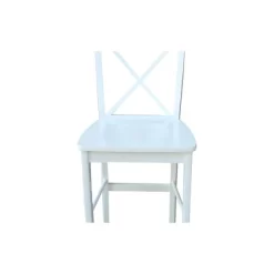 30" X-Back Counter Height Barstool White - International Concepts -Furniture Specialty Store GUEST 473f5d85 2cf8 470a 8e09 d613ee8aa33b