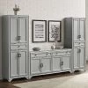 3pc Tara Sideboard And Pantry Set Distressed Gray - Crosley -Furniture Specialty Store GUEST 479448d1 ea5d 46c2 8fc9 c2cbdb214858