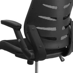Emma And Oliver High Back Black Mesh Swivel Ergonomic Office Chair With Adjustable Flip-Up Arms -Furniture Specialty Store GUEST 47dba6dd 3b09 487c 86a0 d3b4bd52bc09