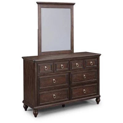 King Southport Bed Nightstand Dresser And Mirror Dark Aged Oak - Home Styles 4 King Southport Bed Nightstand Dresser And Mirror Dark Aged Oak - Home Styles - Image 2