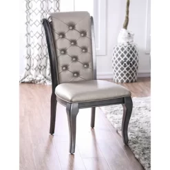 2pk Samantha Tufted Scrolled Back Side Dining Chair - HOMES: Inside + Out