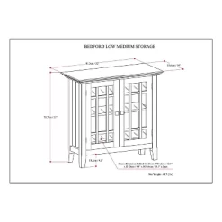 32" Freemont Low Storage Media Cabinet - WyndenHall -Furniture Specialty Store GUEST 49acb63d cd3e 46eb b38c 71d62ebdfb70