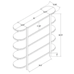 57" Portola Hills 5 Shelf Horizontal Bookcase - Threshold™ Designed With Studio McGee -Furniture Specialty Store GUEST 4a1c7b50 180c 4afa a05b f287b4db2a71