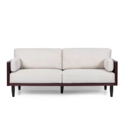 Sofia Mid-Century Modern Upholstered 3 Seater Sofa - Christopher Knight Home -Furniture Specialty Store GUEST 4a3c696c efad 40b2 a168 ae69b519f170