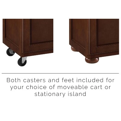 Eleanor Stainless Steel Top Kitchen Cart Mahogany/Stainless Steel - Crosley 7 Eleanor Stainless Steel Top Kitchen Cart Mahogany/Stainless Steel - Crosley - Image 5