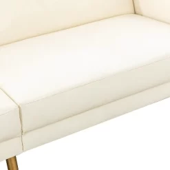 Lanna 76"Wide Vegan Leather Modern Style Convertible Futon Sofa Bed For Living Room Guest Bedroom | ARTFUL LIVING DESIGN -Furniture Specialty Store GUEST 4b88fbc9 e903 403c b69d d70407a5deba