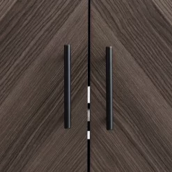 Angelo Modern 2 Door Bookmatch TV Stand For TVs Up To 65" Ash Brown/White - Saracina Home -Furniture Specialty Store GUEST 4ba2ea3d 4872 48ae b389 b80063d3c5e9