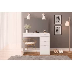 Linden Vanity With Mirror White - Polifurniture -Furniture Specialty Store GUEST 4ceba655 1d57 4304 be6b 13415846f673