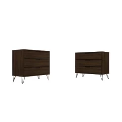 Set Of 2 Rockefeller 3 Drawer Dresser - Manhattan Comfort 29 Set Of 2 Rockefeller 3 Drawer Dresser - Manhattan Comfort -Furniture Specialty Store GUEST 4d47ba8b 1211 46cc ba00 54522552dd6a