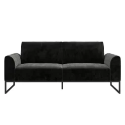 Adley Velvet Fabric Coil Futon With Metal Base - CosmoLiving By Cosmopolitan 24 Adley Velvet Fabric Coil Futon With Metal Base - CosmoLiving By Cosmopolitan -Furniture Specialty Store GUEST 4d6f97f4 eb86 4429 88b6 8168cd767420