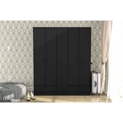 Denmark 5 Door 2 Drawer Wardrobe - Polifurniture -Furniture Specialty Store GUEST 4d7941a5 113e 48cf 8dff 4b8d3d9841f0