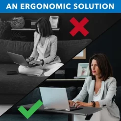 Mount-It! Height Adjustable Overbed & Bedside Table W/ Wheels | Overbed Desk Breakfast Tray For Medical & Home Use | Standing Desk W/ Gas Spring -Furniture Specialty Store GUEST 4daee5c2 72d3 47ff 84c4 a4461838e101