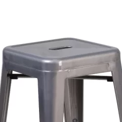 Flash Furniture 24'' High Backless Clear Coated Metal Indoor Counter Height Stool With Square Seat -Furniture Specialty Store GUEST 4e8e6d67 4ec9 4fc7 8cd5 6473baf0cc66