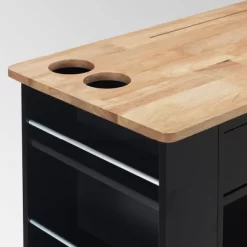 Cato Kitchen Cart Black - Christopher Knight Home -Furniture Specialty Store GUEST 4f99a31b 8092 4277 9573 8d939f925bb1