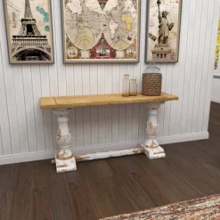 Vintage Wood Console Table White - Olivia & May 20 Vintage Wood Console Table White - Olivia & May -Furniture Specialty Store GUEST 4fcb0d5a aabe 4cfe 8e26 2c4bda8b8238