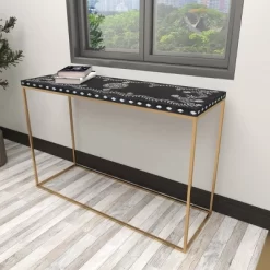 Eclectic Wood Console Table Gold - Olivia & May 33 Eclectic Wood Console Table Gold - Olivia & May -Furniture Specialty Store GUEST 4feb2c4e e0f0 4a3c a0a3 f4a80b33d041