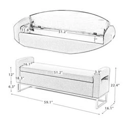 Jorge 59.1" Wide Storage Bench | ARTFUL LIVING DESIGN 24 Jorge 59.1" Wide Storage Bench | ARTFUL LIVING DESIGN -Furniture Specialty Store GUEST 4ffb5d38 a7ed 4e7b 9e02 3af1daea3e04