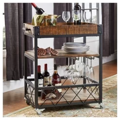 Ronay Bar Cart - Inspire Q 19 Ronay Bar Cart - Inspire Q -Furniture Specialty Store GUEST 506d2058 a1eb 412a b96b b55f402847b3