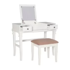 Adler Vanity Set White - Linon -Furniture Specialty Store GUEST 511f58c5 2f24 43e3 b998 374d45821845