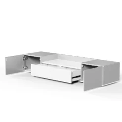 Modern TV Stand For 70" TV With Large Storage And Magnetic Doors, White - ModernLuxe -Furniture Specialty Store GUEST 51a9359c 0492 435f a7de 9f53d0a6995e