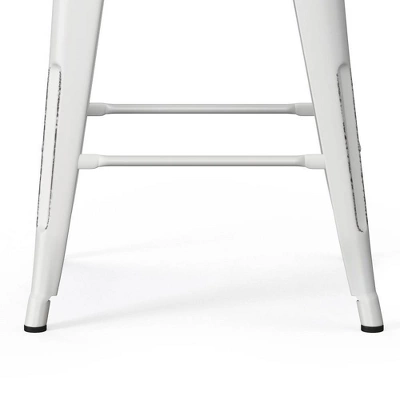 Set Of 2 Josephine Metal Counter Height Barstools - WyndenHall 6 Set Of 2 Josephine Metal Counter Height Barstools - WyndenHall - Image 4