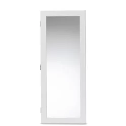 Pontus Wood Wall-Mountable Jewelry Armoire With Mirror - Baxton Studio -Furniture Specialty Store GUEST 52e5db1b f444 44a2 865f 6d3687fabb3c