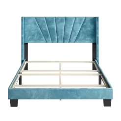 Ariana Velvet Upholstered Platform Bed Frame - Eco Dream