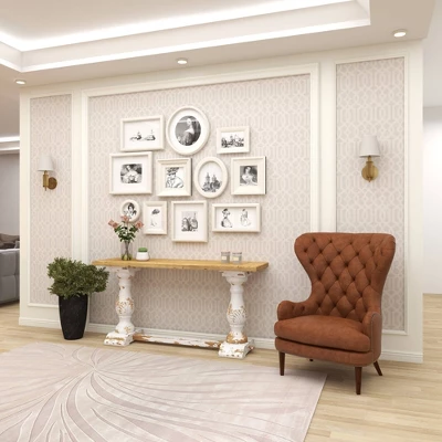 Vintage Wood Console Table White - Olivia & May 14 Vintage Wood Console Table White - Olivia & May - Image 12