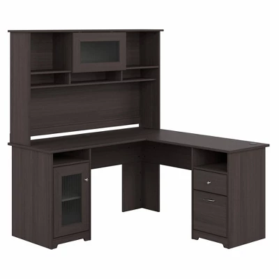 Cabot 60W L Shaped Computer Desk With Hutch - Bush Furniture 14 Cabot 60W L Shaped Computer Desk With Hutch - Bush Furniture - Image 12