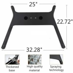 Yaheetech Adjustable Mobile TV Stand Rolling TV Cart With Wheels Black -Furniture Specialty Store GUEST 53e29299 e4fe 441f 96fe 616879e4c4f2