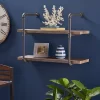 Tarian Industrial Wall-Mounted Shelf Dark Brown - Christopher Knight Home 2 Tarian Industrial Wall-Mounted Shelf Dark Brown - Christopher Knight Home -Furniture Specialty Store GUEST 53e523dd 5822 4e06 a84c 3d07efe1b149