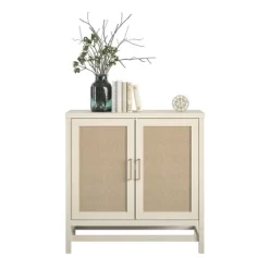 Latta 2 Door Storage Cabinet Ivory Oak/Faux Rattan - Room & Joy 12 Latta 2 Door Storage Cabinet Ivory Oak/Faux Rattan - Room & Joy -Furniture Specialty Store GUEST 54667f32 bb35 4759 9eee 15cdadb8f1e5