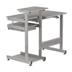 Complete Computer Workstation Desk Gray - Techni Mobili -Furniture Specialty Store GUEST 54765b7a 1db2 4780 96c5 c42d159fdd4b