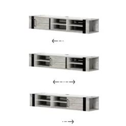 Munich Wall Mounted Console TV Stand For TVs Up To 75" - South Shore -Furniture Specialty Store GUEST 550862c8 c58c 4123 bc44 15533e6ea3ae