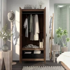 Andreasson Wardrobe Closet Distressed Walnut - HOMES: Inside + Out -Furniture Specialty Store GUEST 55421d8e 0399 4bb1 9f96 54028379035a