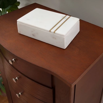 Francesca Jewelry Armoire Merlot Brown - Powell Company 13 Francesca Jewelry Armoire Merlot Brown - Powell Company - Image 11